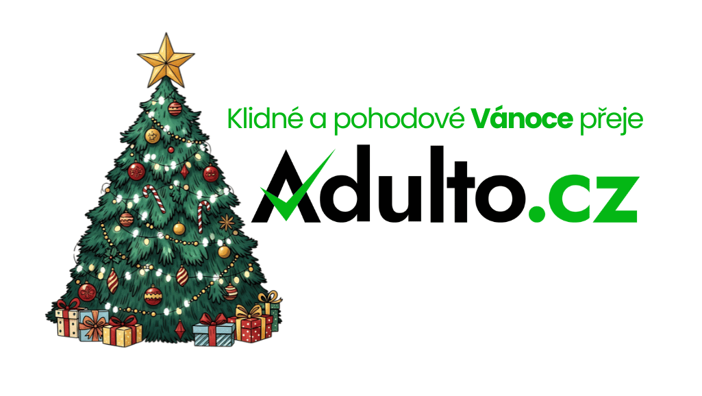 Adulto vám přeje klidné a pohodové Vánoce